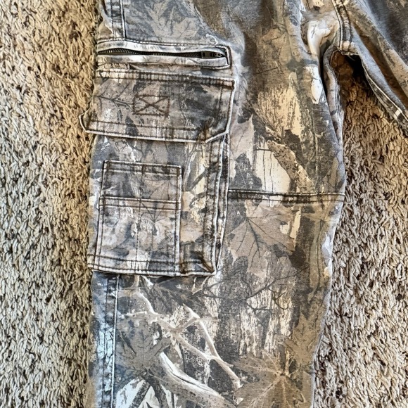 Hollister Y2K Camo Cargo Pants Men's 29x30 (29x27) Loose Fit Utility Zipper - Picture 8 of 16